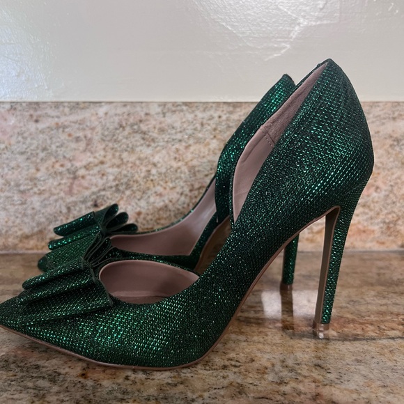 Betsey Johnson Prince Pump Emerald Green Size 7.5 m - Picture 2 of 5
